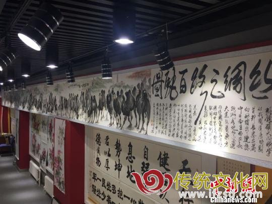 甘肃本土书画家“接地气”展现丝路风情(图)